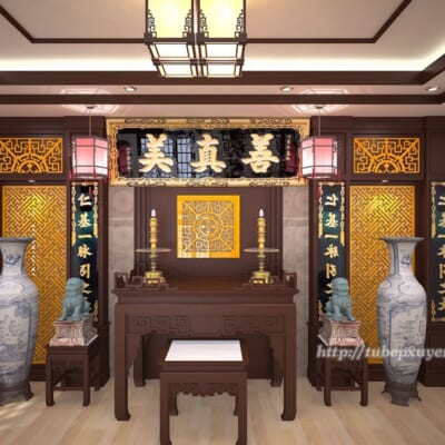 Mẫu Không Gian Nội Thất Phòng Thờ SĐ-0314