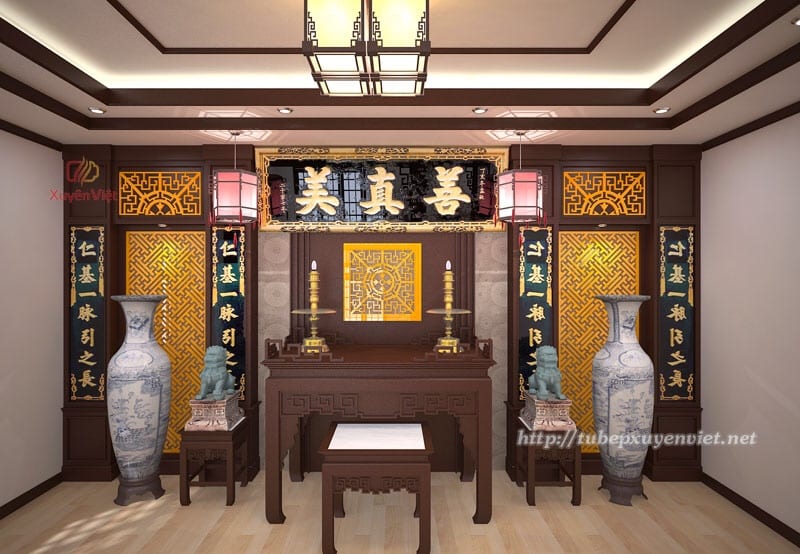 Mẫu Không Gian Nội Thất Phòng Thờ SĐ-0314