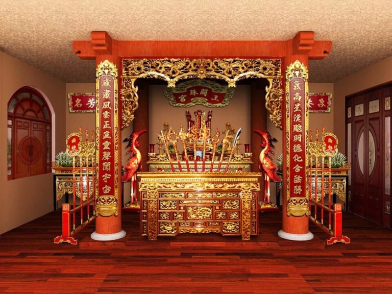 Mẫu Không Gian Nội Thất Phòng Thờ SĐ-0314