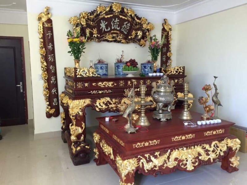 Mẫu Quấn Thư Phòng Thờ Đẹp SĐ-0385